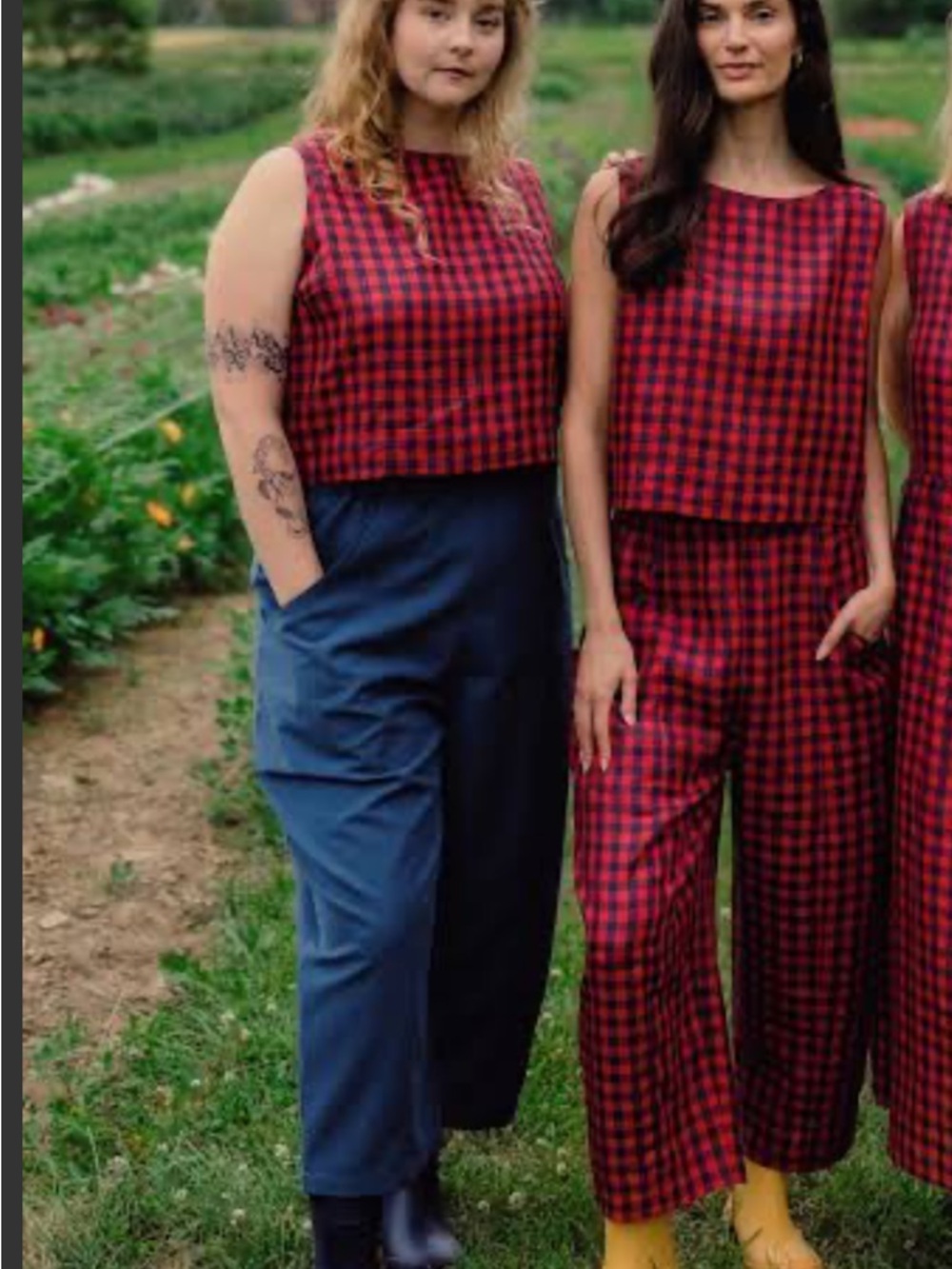 Tradlands Porch Pants Blue Barrel leg